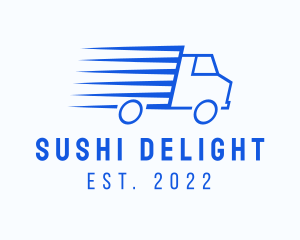 Fast Logistics Truck Van logo design