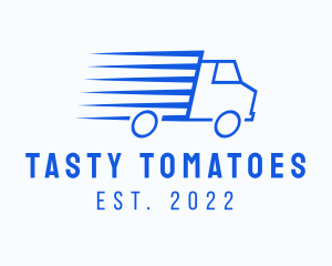 Fast Logistics Truck Van logo design