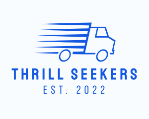 Fast Logistics Truck Van logo design