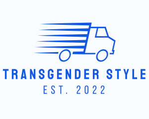 Fast Logistics Truck Van logo design