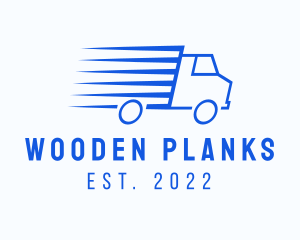 Fast Logistics Truck Van logo design