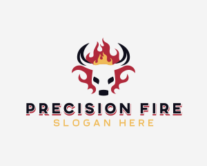 Fire Beef Barbecue logo design