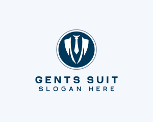 Corporate Suit Necktie logo design