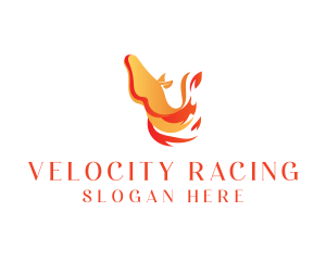 Fire Horse Heating logo design