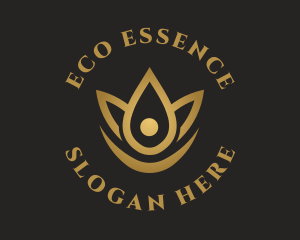 Floral Essence Droplet logo design