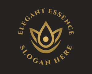 Floral Essence Droplet logo design