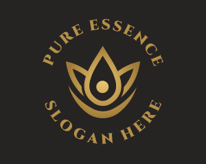 Essence - Floral Essence Droplet logo design