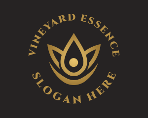 Floral Essence Droplet logo design