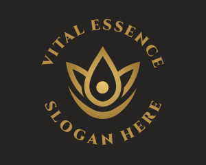 Essence - Floral Essence Droplet logo design