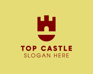 Castle Turret Tower  logo design