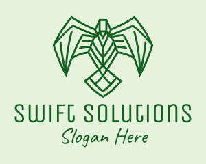 Swift - Green Swift Bird logo design