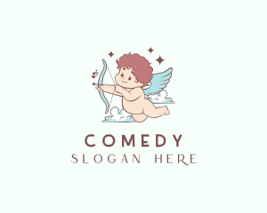 Cute Angel Cupid Logo