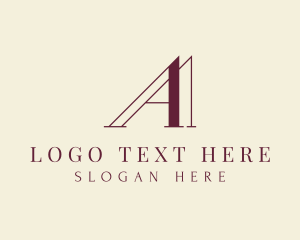 Investor - Luxury Elegant Letter A logo design