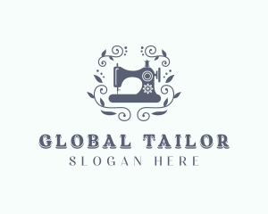 Sewing Seamstress Tailor logo design