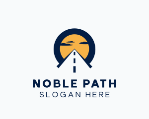 Sunrise Highway Road Path logo design