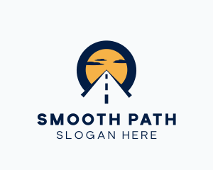 Sunrise Highway Road Path logo design