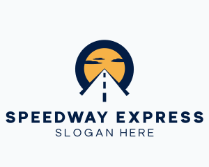 Sunrise Highway Road Path logo design