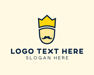Menswear - Hipster Mustache King logo design