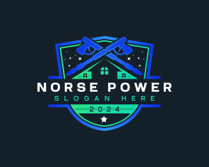 Power Wash Shield Cleaner logo design