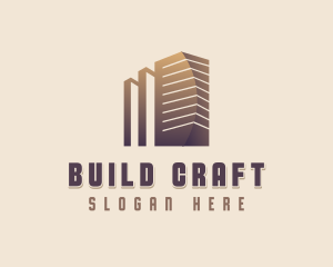 Construction Building Realty logo design