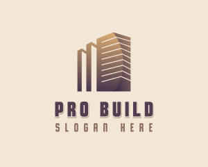 Construction Building Realty logo design