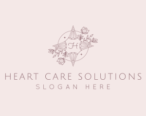 Floral Ornament Beauty logo design