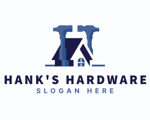 Hardware Hammer Tool logo design