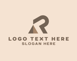 Finance - Pyramid Finance Firm Letter R logo design