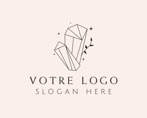  Elegant Crystal Gem Logo