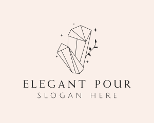  Elegant Crystal Gem logo design