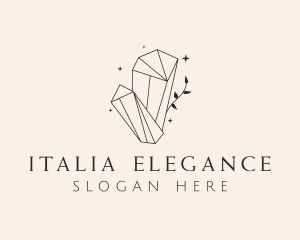  Elegant Crystal Gem logo design