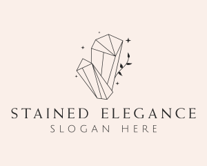  Elegant Crystal Gem logo design