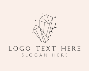 Leaf - Elegant Crystal Gem logo design