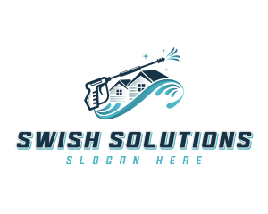 Swish - Roof Pressure Washer logo design