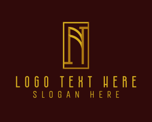 Letter N - Elegant Luxury Hotel logo design