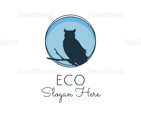 Evening Birdwatch Owl Logo