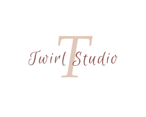 Cursive Feminine Studio logo design