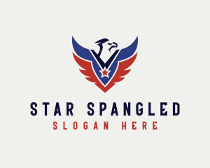American Eagle Wings Star logo design