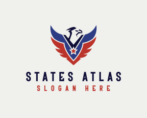 American Eagle Wings Star logo design