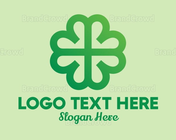 Modern Shamrock Clover Logo