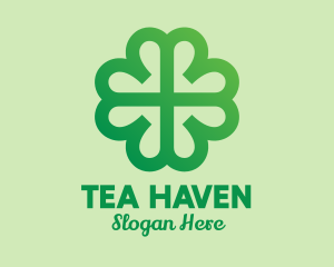 Modern Shamrock Clover  logo design