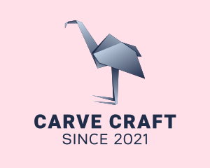 Ostrich Paper Craft  logo design