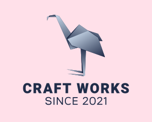 Ostrich Paper Craft  logo design