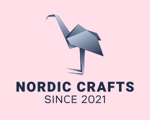 Ostrich Paper Craft  logo design