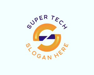 Creative Marketing Tech Letter S logo design