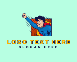 Cape - Comic Hero Man logo design