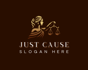 Justice - Lady Justice Scale logo design