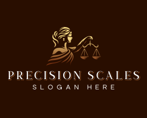 Lady Justice Scale logo design