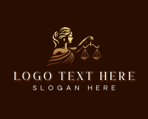 Notary - Lady Justice Scale logo design