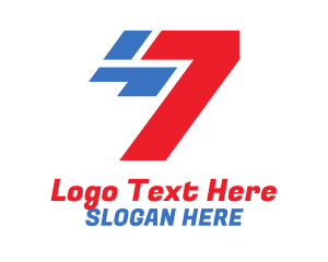 Motor Sports - Racing Tech Number 7 logo design